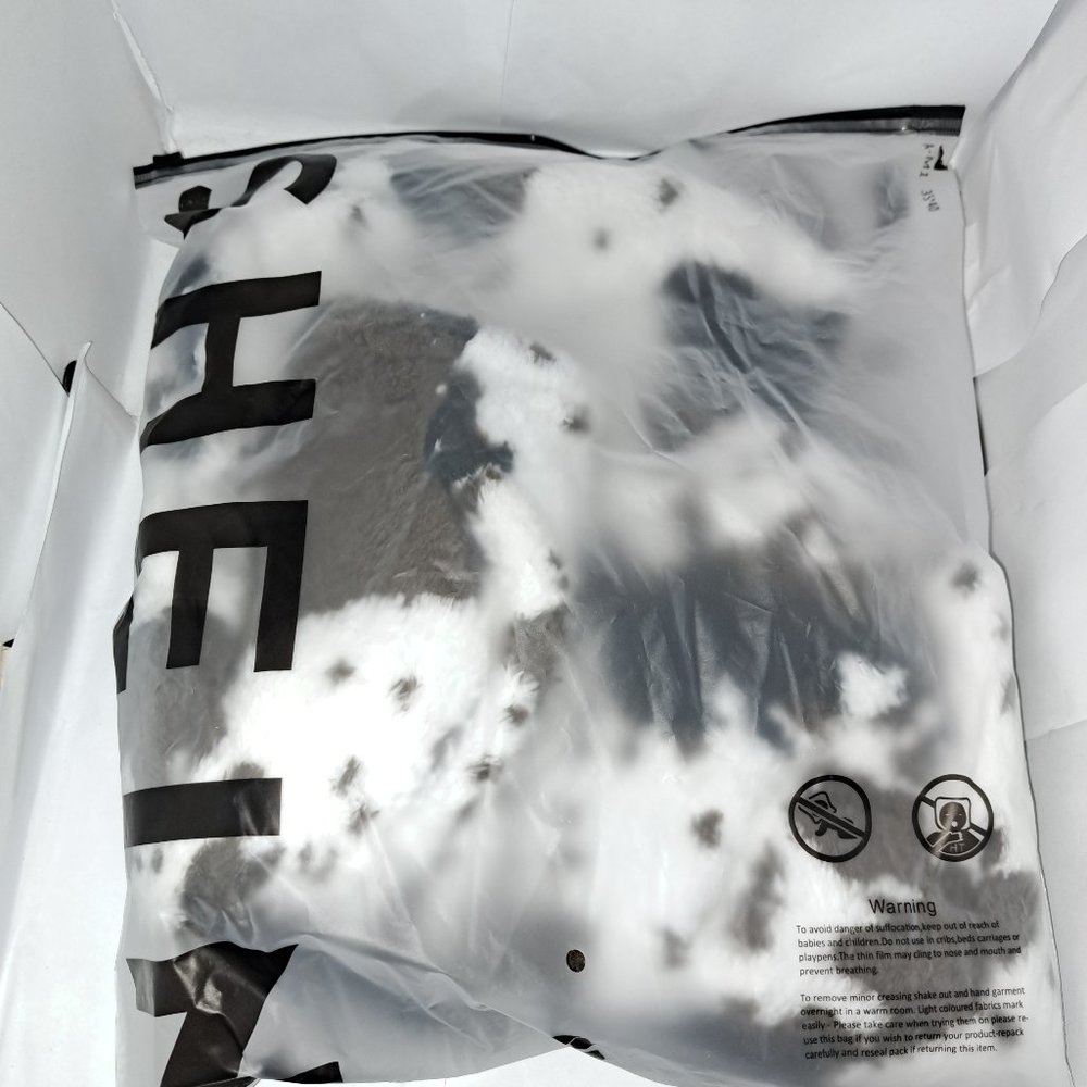 Brand New Shein Cow Print Teddy Vest Jacket Small